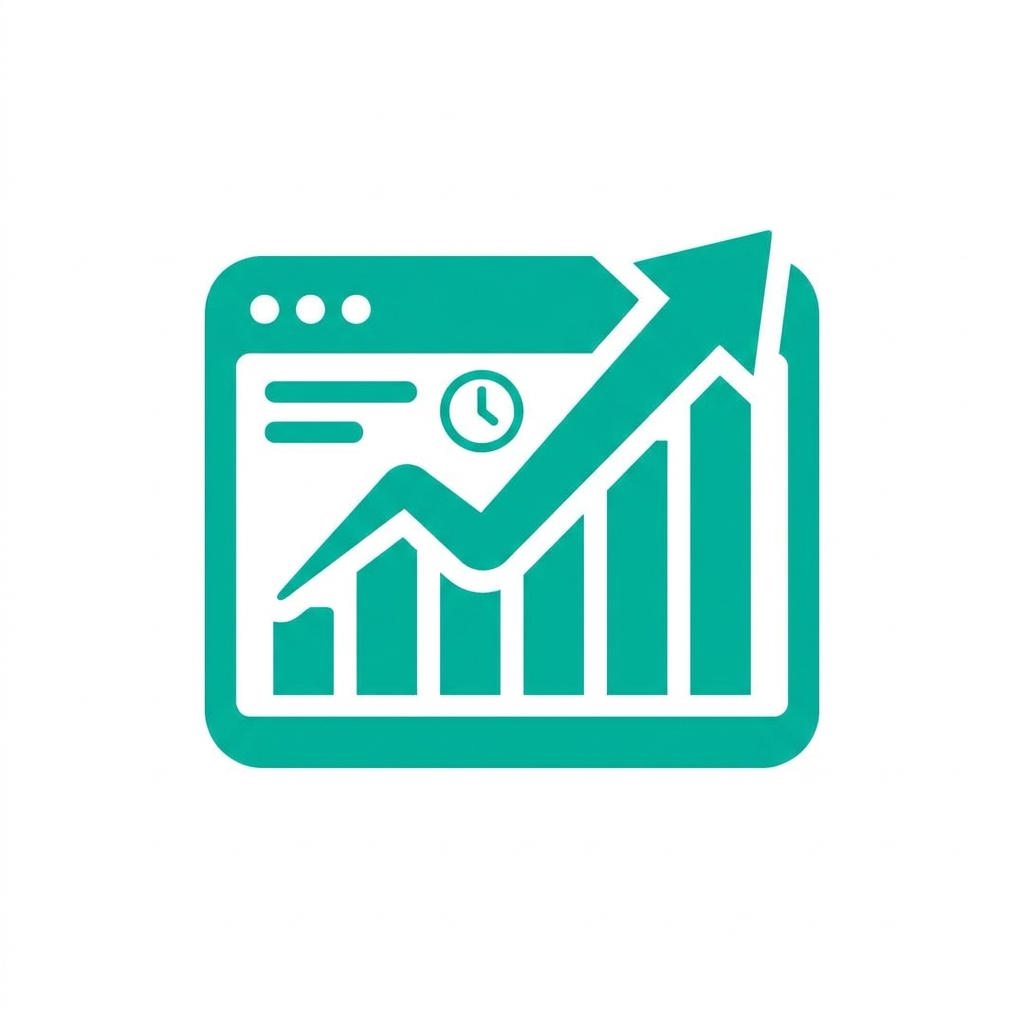 Bar Chart Upward Trend Arrow