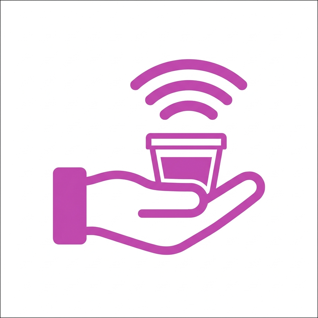 Hand Holding Product Cup