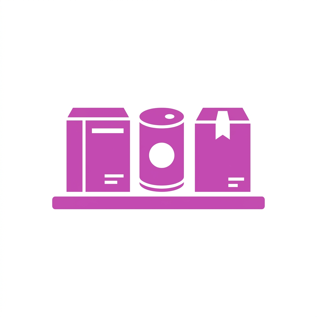 Store Shelf Product Boxes